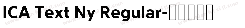 ICA Text Ny Regular字体转换